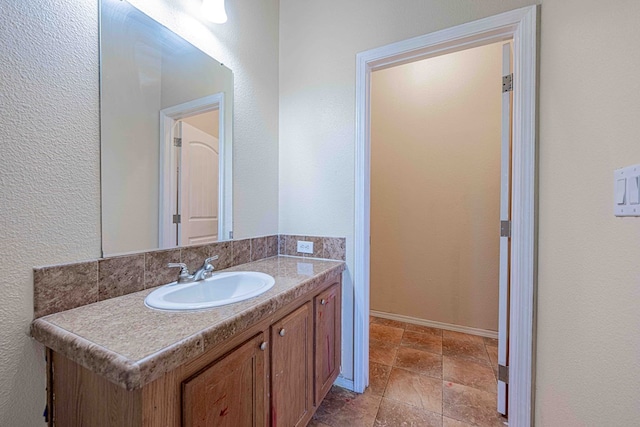 bathroom featuring vanity