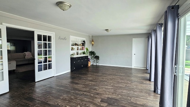 sunroom with french doors