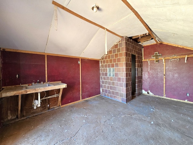 interior space with sink