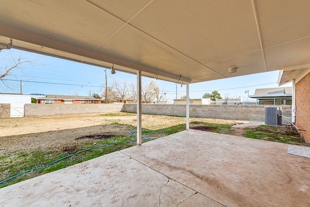 view of patio with cooling unit