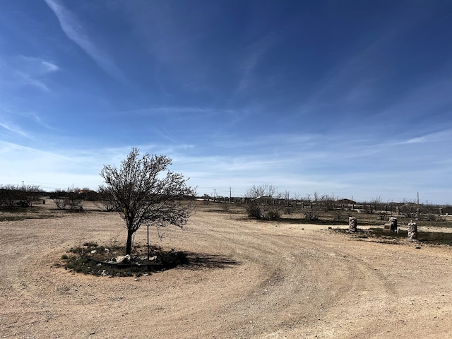 view of road featuring a rural view