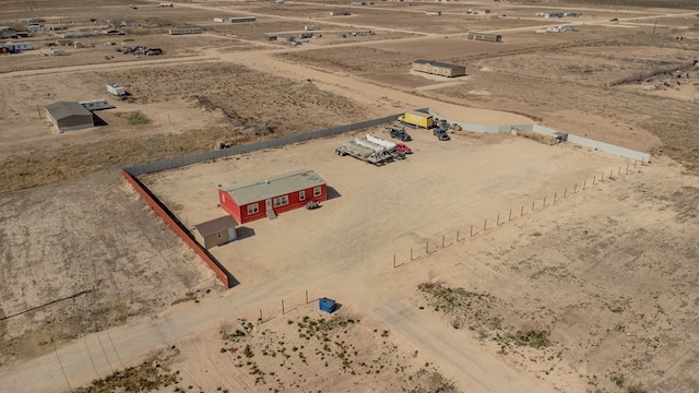 aerial view with a rural view