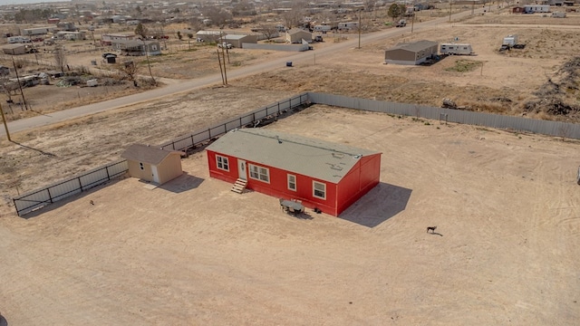 drone / aerial view with a rural view