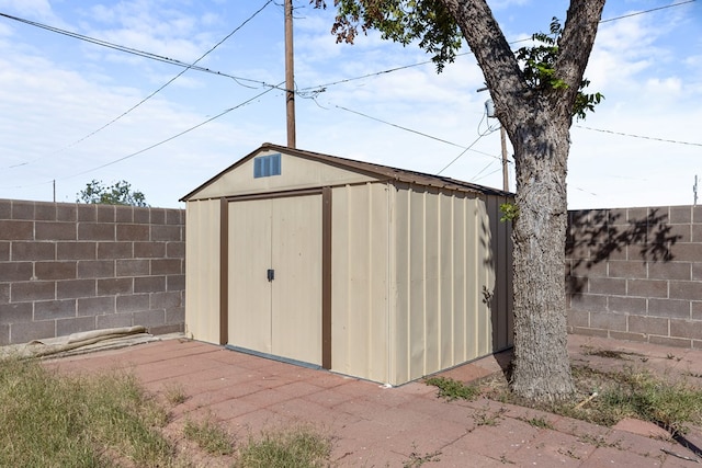 view of outdoor structure