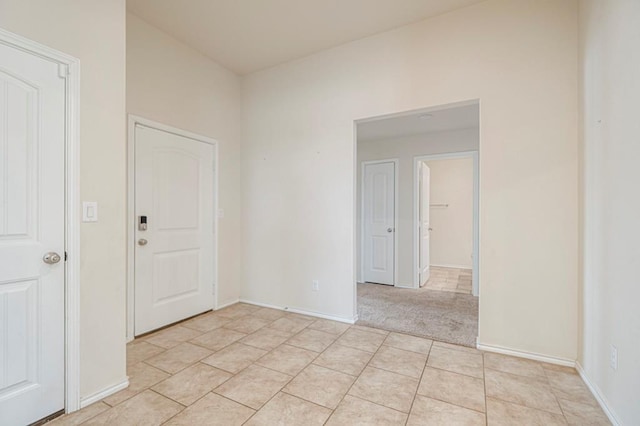 view of tiled spare room