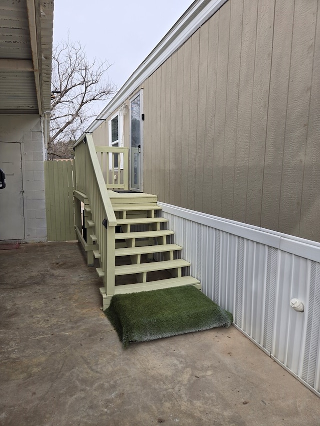 view of staircase