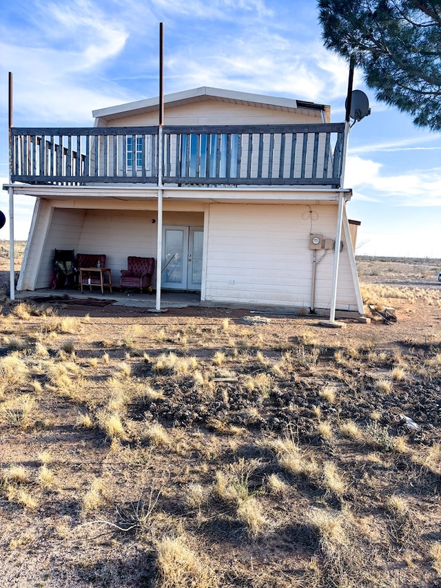 view of rear view of property