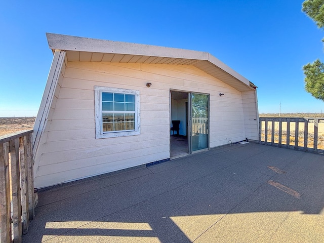 view of rear view of property