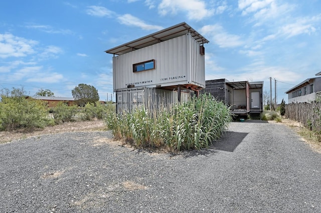 view of outdoor structure