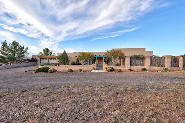 view of pueblo-style home