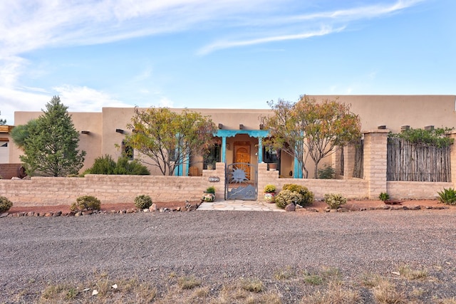 view of adobe home