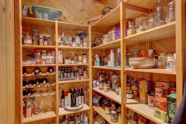 view of pantry