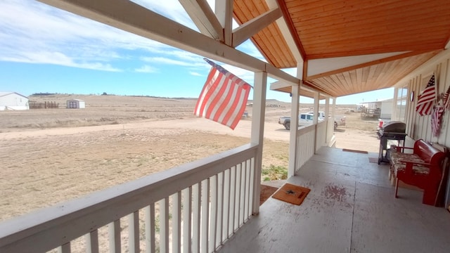 view of patio featuring grilling area