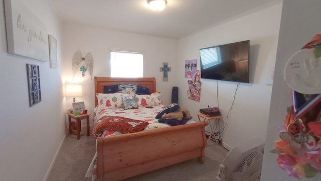 bedroom featuring carpet flooring