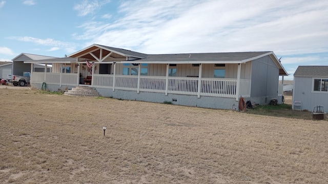 view of front of home featuring a porch