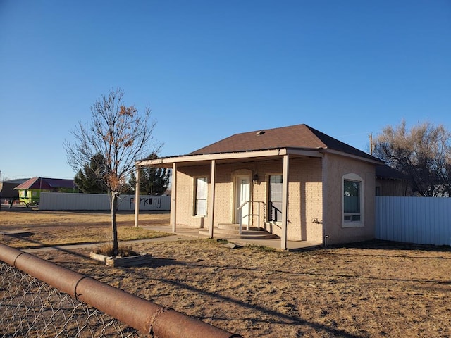 view of rear view of property