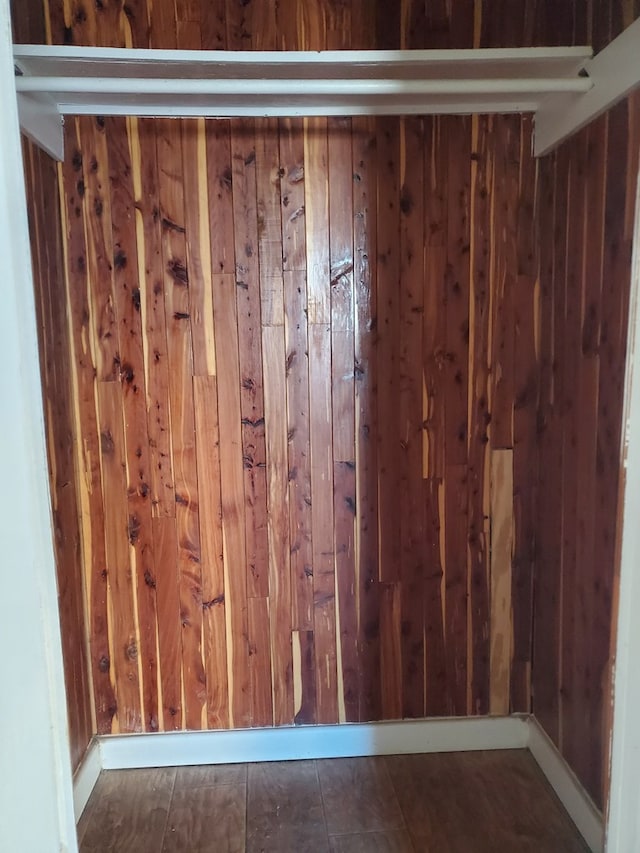 interior details with wood walls