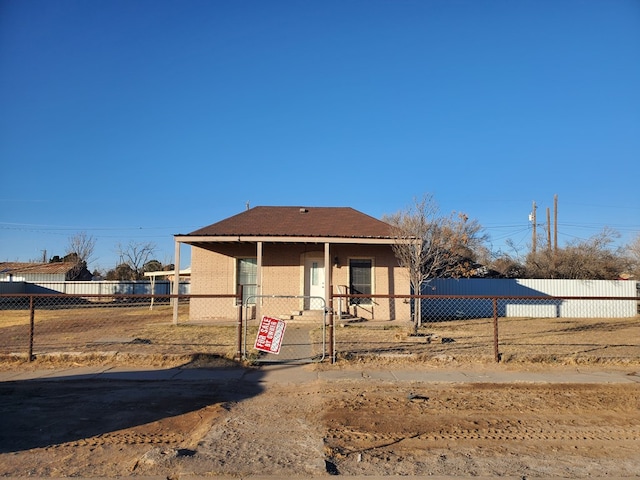 view of front of home