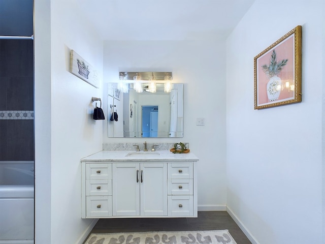 bathroom featuring vanity