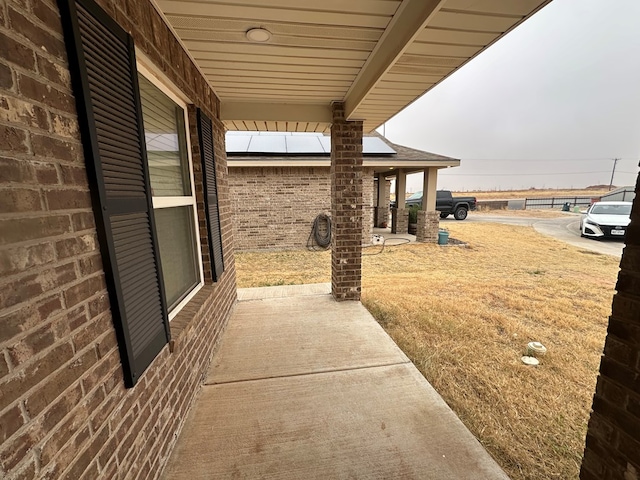 exterior space featuring a porch