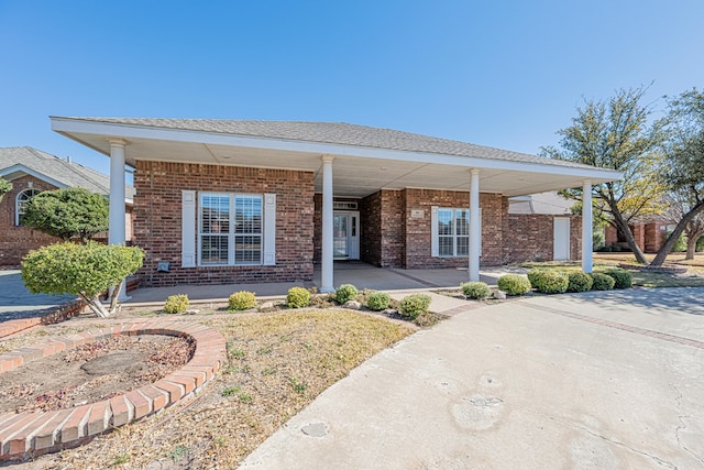 view of front of home