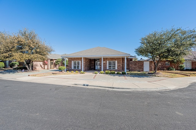 view of ranch-style house