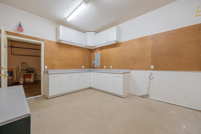 interior space featuring a textured ceiling