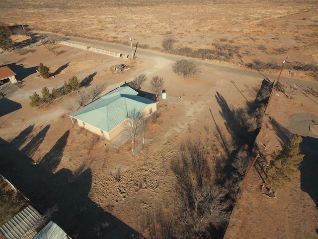 aerial view featuring a rural view