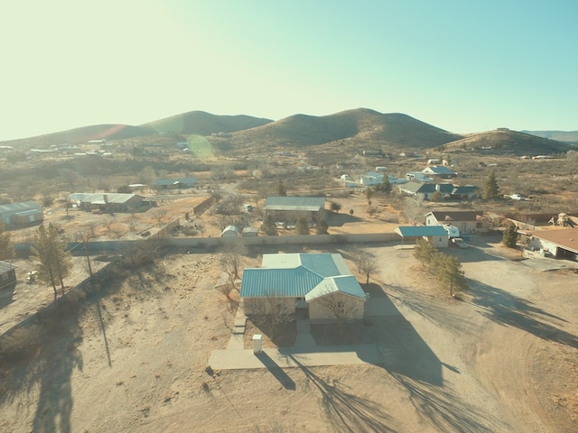 exterior space featuring a mountain view