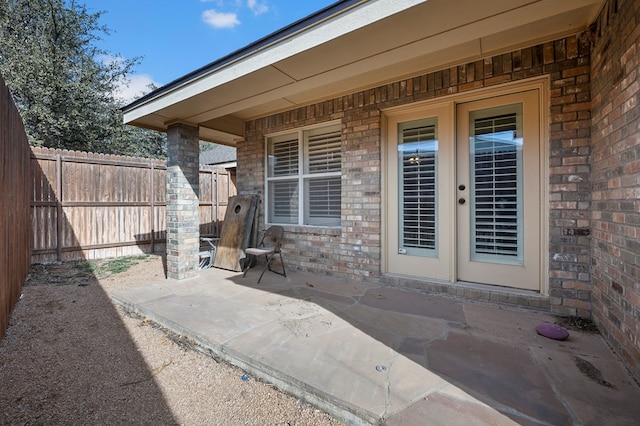 view of patio / terrace with fence