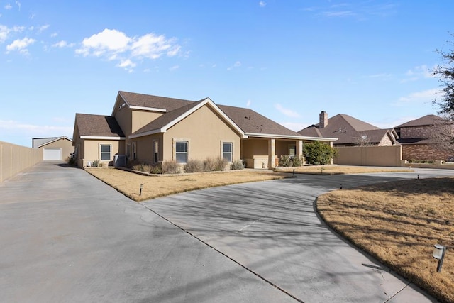 ranch-style house with a garage