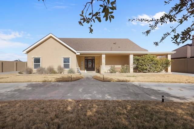 view of front of property