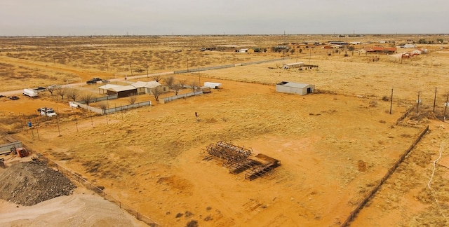 bird's eye view with a rural view