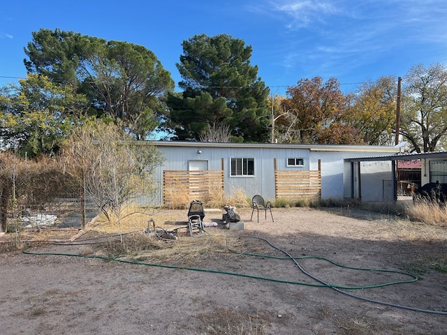 view of rear view of property