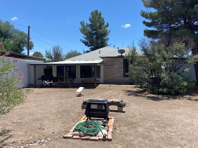 view of back of property