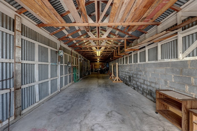 view of horse barn