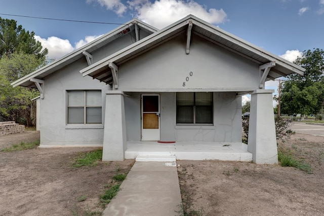 bungalow-style house with a porch