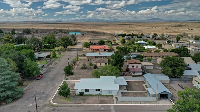 aerial view featuring a mountain view