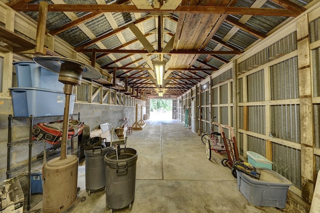 view of horse barn