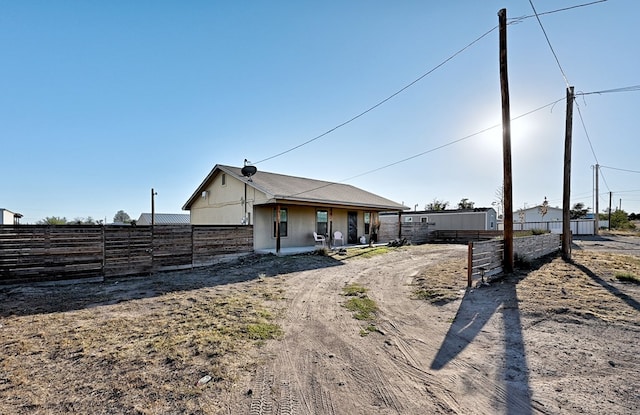 view of front of home