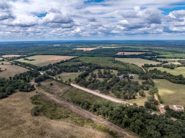 bird's eye view with a rural view