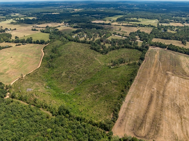 drone / aerial view featuring a rural view