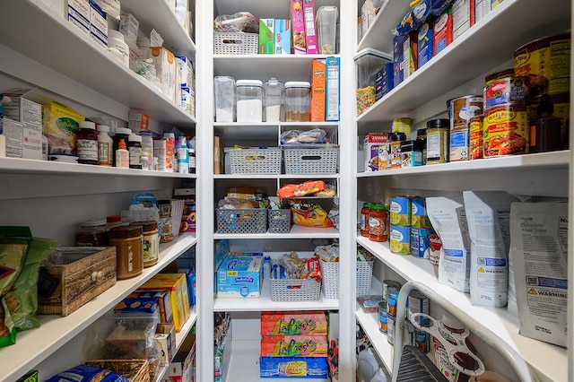 view of pantry