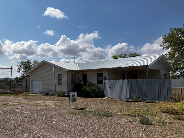 view of back of property