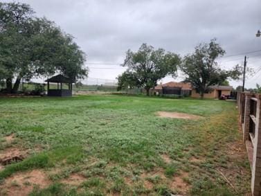 view of yard featuring a gazebo