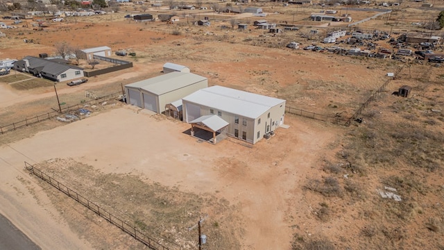 aerial view with a rural view and a desert view