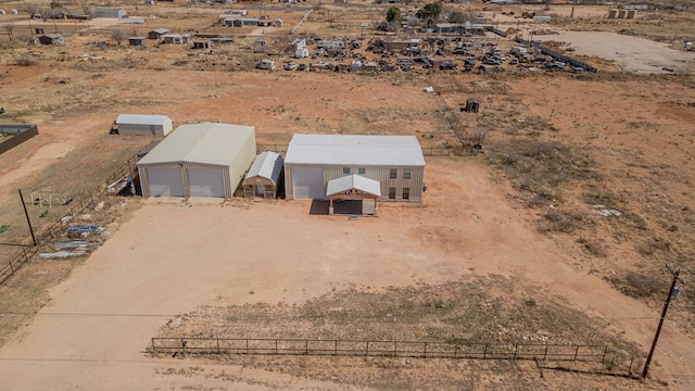 aerial view with view of desert