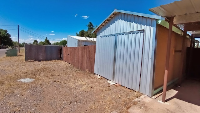 view of outdoor structure