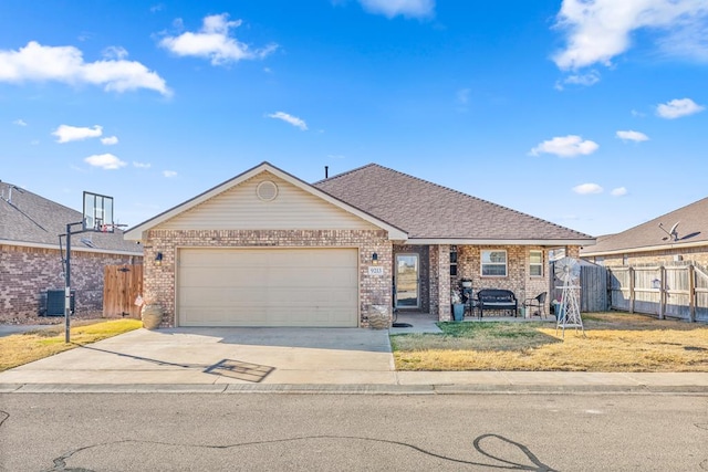 ranch-style house with a garage