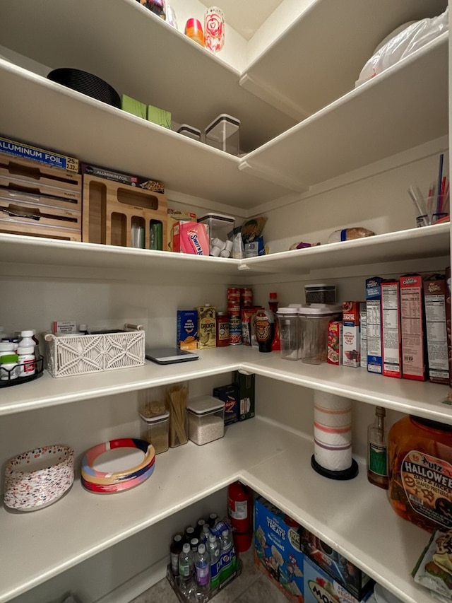 view of pantry